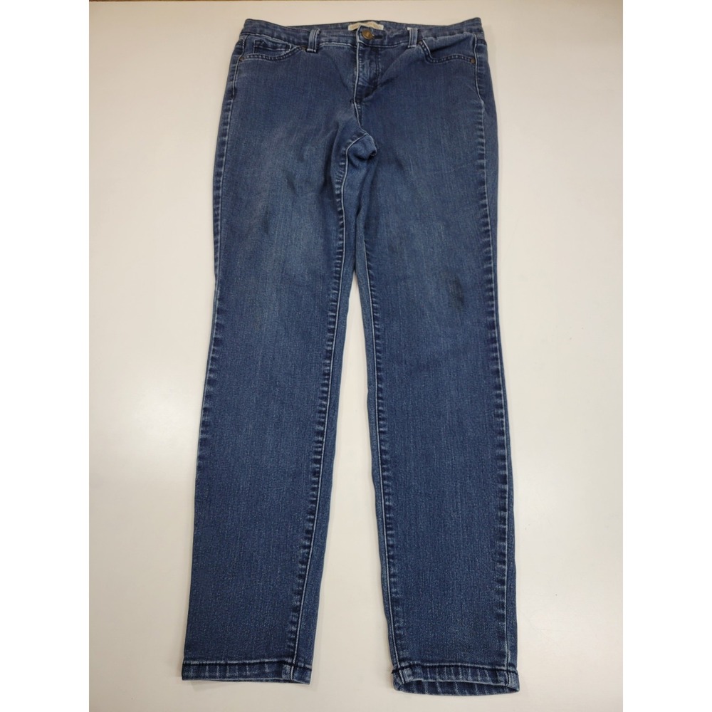 Vintage America Blues Boho Skinny Jeans Womens 6/28 Blue Mid Rise Stretch Denim